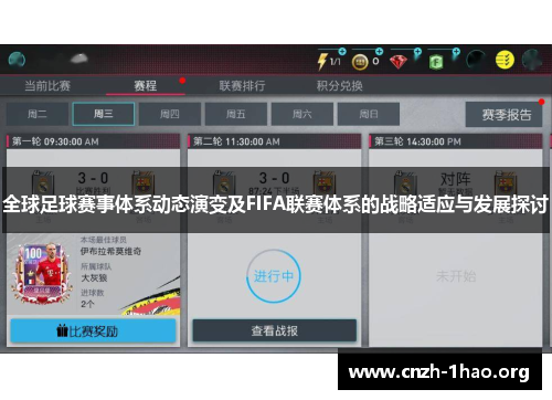 全球足球赛事体系动态演变及FIFA联赛体系的战略适应与发展探讨